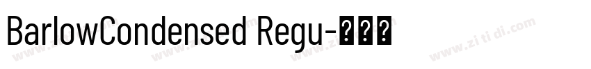 BarlowCondensed Regu字体转换